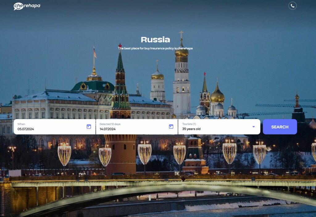 Assurance médicale de voyage pour le visa russe en 5 minutes
